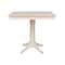 International Concepts 36 in. x 36 in. Square Top Pedestal Table  - 35.9 in.H K-3636TP-27B-6B - alternate 1